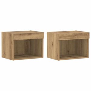 vidaXL TV-benksett 2 pcs Artisan Eik 40 x 30 x 30 cm Konstruert tre
