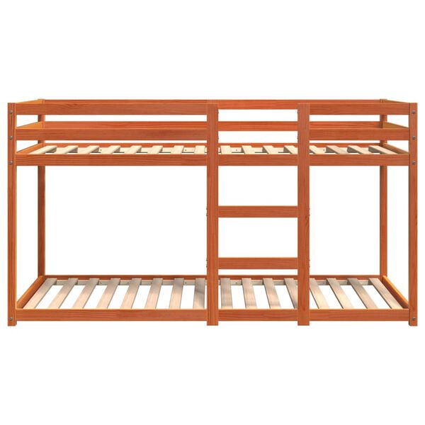 vidaXL K&oslash;yeseng voksbrun 75x190 cm heltre furu