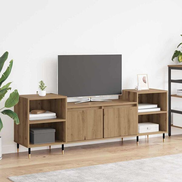 vidaXL TV-skap Artisan Eik 160 x 35 x 55 cm Konstruert tre