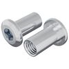 vidaXL L&aring;semutter 2 stk. Nikkel M6 x 15 mm St&aring;l