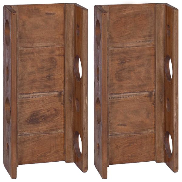 vidaXL Stativ Brun 24 x 13 x 54 cm Massiv Mahogni Tre