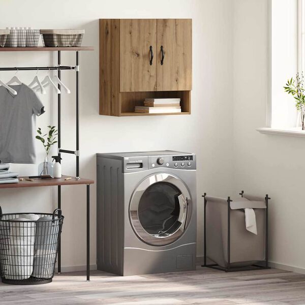 vidaXL Vegghengt skap Artisan Eik 60 x 31 x 70 cm Konstruert tre