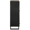 vidaXL Highboard svart 60x33x100 cm heltre mango