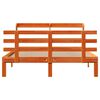 vidaXL Sengeramme med hodegavl voksbrun 120x200 cm heltre furu