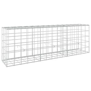vidaXL Gabion med 5 mm tr&aring;d og 10x10 cm nett 150x30x50 cm
