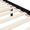 vidaXL Sengeramme med hodegavl svart double heltre