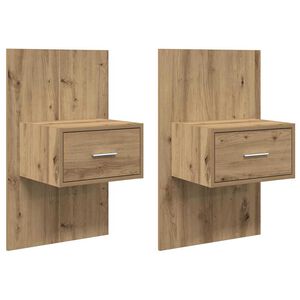 vidaXL Nattbordskap 2 pcs Artisan Eik 50 x 32,5 x 80cm Konstruert tre