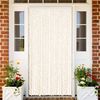 vidaXL Fluegardin beige og hvit 118x220 cm chenille