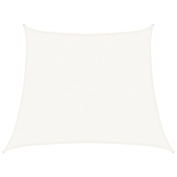 vidaXL Solseil 160 g/m² hvit 3/4x3 m HDPE