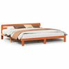 vidaXL Sengeramme uten madrass voksbrun 180x200 cm heltre furu