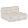 vidaXL Modulsofa 4 pcs Krem stoff
