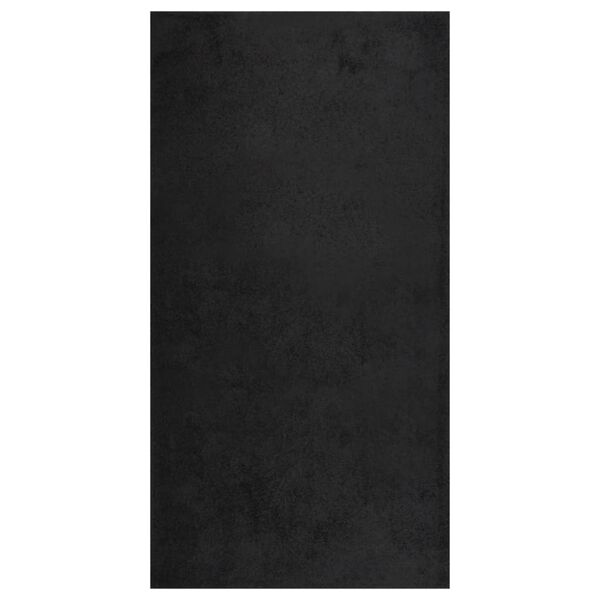 vidaXL Flossteppe med lang luv svart 80x150 cm