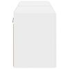 vidaXL TV Veggskap 2 pcs Hvit 59,5 x 31 x 40 cm Konstruert tre