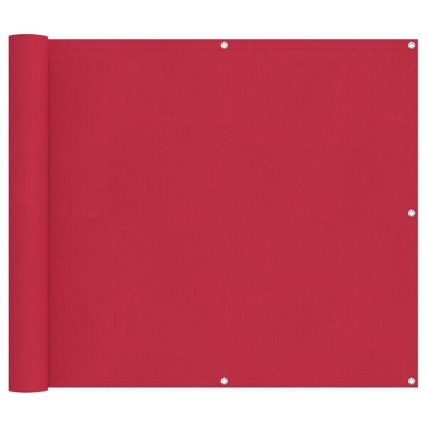 vidaXL Balkong Skjerm Burgunder 100 x 800 cm Oxford Stoff