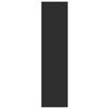 vidaXL Garderobe svart 100x50x200 cm sponplate