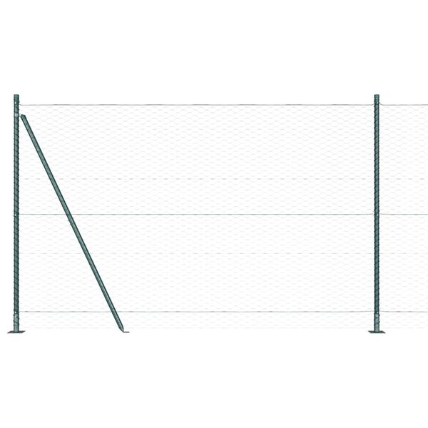 vidaXL Gjerdep&aring;le gr&oslash;nn 100 x 1,4 m (36 mm mesh) St&aring;l og PVC