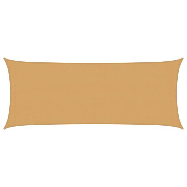 vidaXL Solseil 160 g/m&sup2; rektangul&aelig;r sand 2x4,5 m HDPE