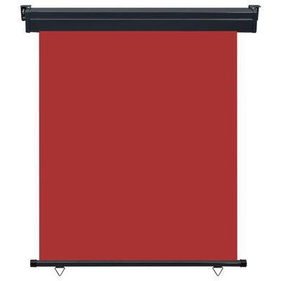 vidaXL Sidemarkise for balkong 140x250 cm rød