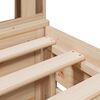 vidaXL Seng med bokhylle uten madrass 90x190 cm heltre furu