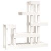 vidaXL Plantestativ hvit 92x25x97 cm heltre furu