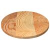 vidaXL Bordplate lysebrun 100x50x2 cm oval heltre eik