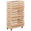 vidaXL Gr&oslash;nnsakstralle 37x30x80 cm heltre furu