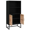 vidaXL Highboard svart 60x35x125 konstruert tre