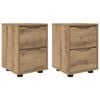 vidaXL Nattbord 2 stk. Artisan Eik 30,5 x 30 x 43 cm Konstruert tre