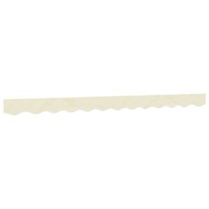 vidaXL Erstatningsstoff for markisekappe kremhvit stripe 3 m