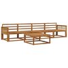 vidaXL Utend&oslash;rs sofa-sett 5 pcs Naturlig Solid akasietre