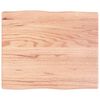 vidaXL Bordplate lysebrun 60x50x(2-4)cm behandlet heltre naturlig kant