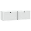 vidaXL Vegghengt TV skap Hvit 98 x 31 x 30 cm Konstruert tre