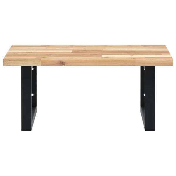 vidaXL Servanthylle veggmontert st&aring;l og heltre akasie