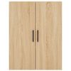 vidaXL Highboard sonoma eik 69,5x34x180 cm konstruert tre