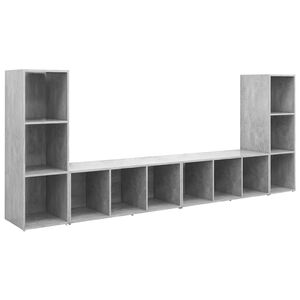 vidaXL | TV-skap | 4 pcs 37 x 35 x 107,5 cm