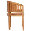 vidaXL Stol bananformet heltre teak