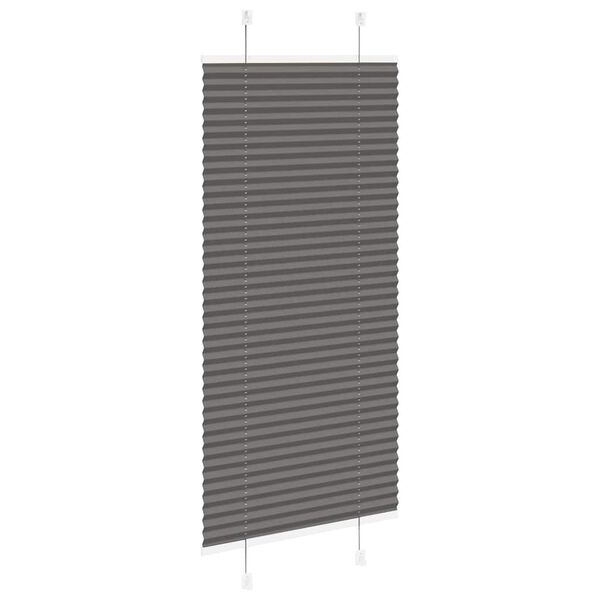 vidaXL pliss&eacute;gardin sort 55x150 cm Stoff Bredde 54,4 cm Polyester