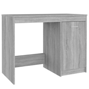 vidaXL Skrivebord gr&aring; sonoma 100x50x76 cm konstruert tre