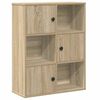 vidaXL Bokhylle sonoma eik 60x24x76,5 cm konstruert tre