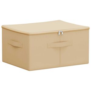 vidaXL Lagringsboks Ikke-vevd stoff 43 x 34 x 23 cm 33,6 L Krem
