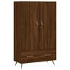 vidaXL Highboard brun eik 69,5x31x115 cm konstruert tre