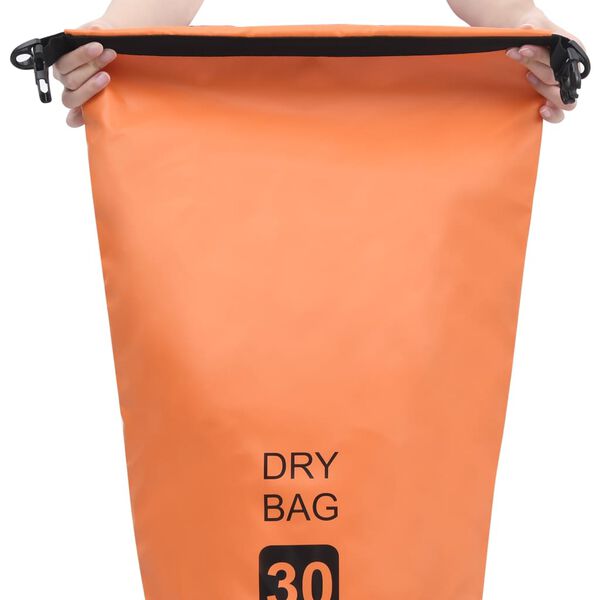 vidaXL T&oslash;rrsekk oransje 30 L PVC