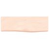 vidaXL Vegghylle 60x20x6 cm ubehandlet heltre eik