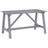 vidaXL Utend&oslash;rs spisebord gr&aring; 140x70x73,5 cm heltre akasie