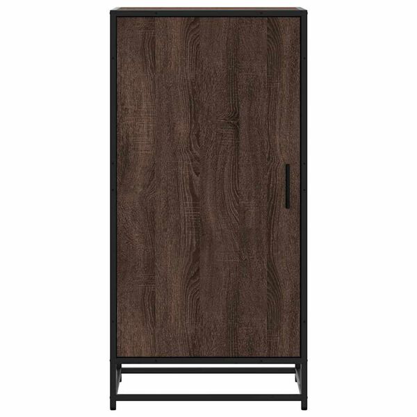 vidaXL Skohylle brun eik 48x38x97,5 cm konstruert tre