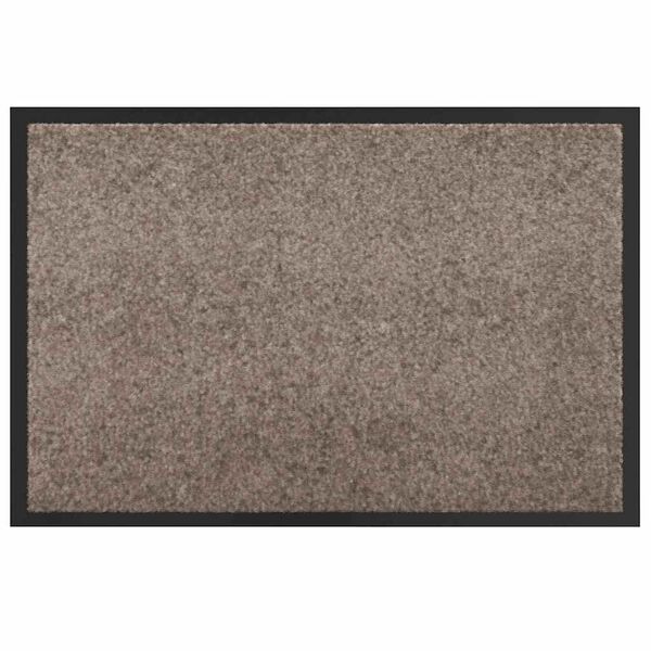 vidaXL D&oslash;rmatte Beige 60 x 40 x 1.2 cm Teddy-stoff