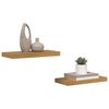 vidaXL Vegghylle Veggmontert 2 pcs Beige 50 x 23 x 4 cm Konstruert tre