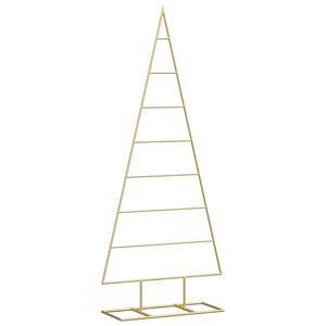 vidaXL Metall juletre Gull 125 cm Pulverlakkert st&aring;l