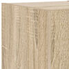 vidaXL Vegghengte TV-benker med LED 2 stk sonoma eik 30,5x35x30 cm