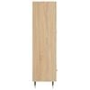 vidaXL Highboard sonoma eik 69,5x31x115 cm konstruert tre
